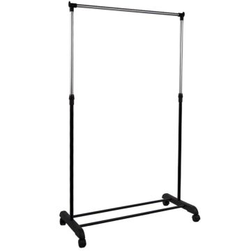 Home Vida Single Garment Rack, Silver