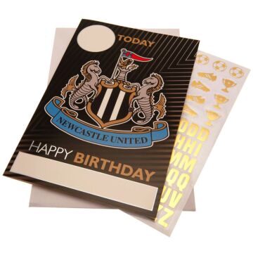 Newcastle United Fc Birthday Card With Stickers