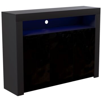 Nova 3 Door Led Sideboard, Black