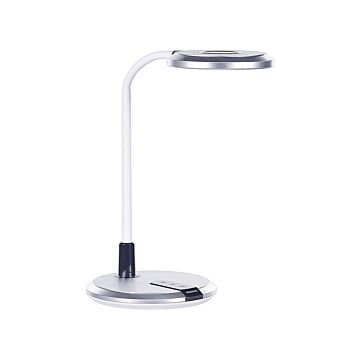 Led Desk Lamp Silver Synthetic Table Lighting Reding Computer Lamp Adjustable Arm Dimmer Colour Temperature Change Beliani