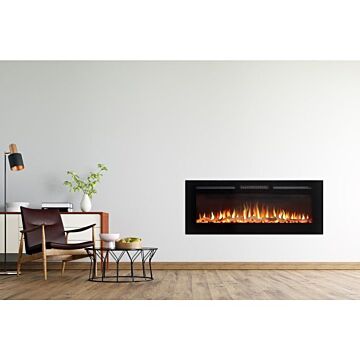 Adam Orlando Inset / Wall Mounted Electric Fire, 50 Inch