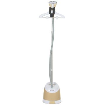 Homcom 1800w Standing Clothes Steamer, With Accessories - Grey