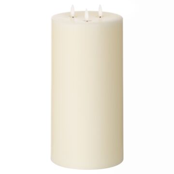 Luxe Collection Natural Glow 6" X 12" Led Ivory Candle