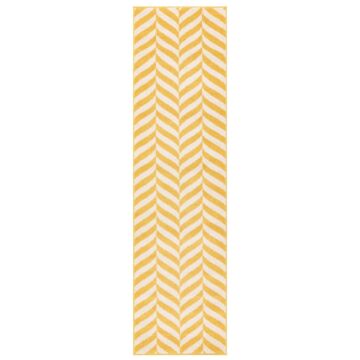 Muse 120x170cm Yellow Chevron Rug Mu08