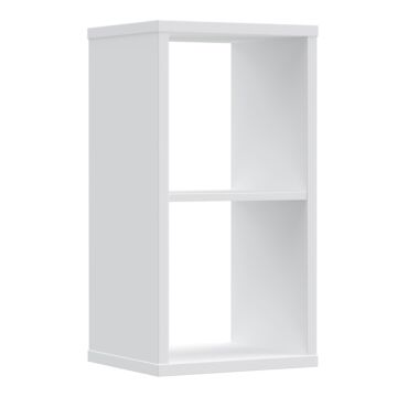 Mauro 1 Shelf Storage Unit In White High Gloss / White