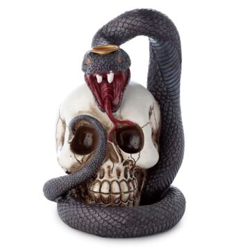 Snake And Skull Backflow Incense Burner