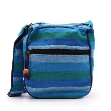 Lrg Nepal Sling Bag (adjustable Strap) - Blue Rivers