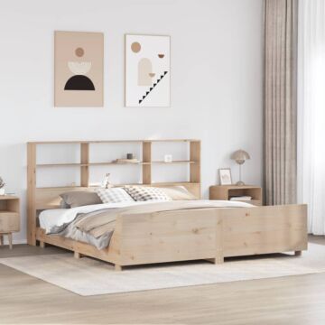 Vidaxl Bed Frame Without Mattress 200x200 Cm Solid Wood Pine