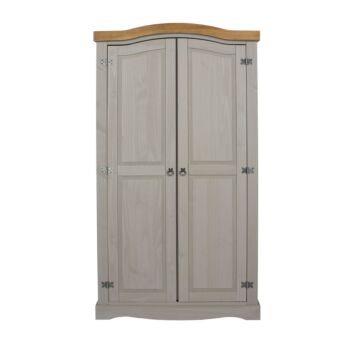 Corona Grey 2 Door Wardrobe