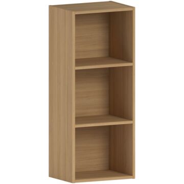 Vida Designs Oxford 3 Tier Cube Bookcase, Oak