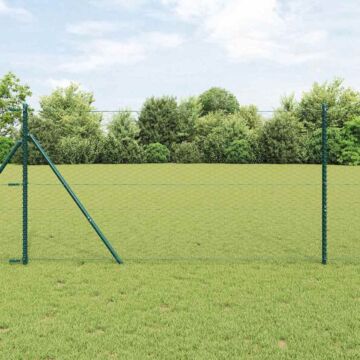 Vidaxl Hexagon Fence Grey 1x100 M Steel