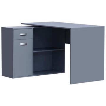 Vida Designs Longton Adjustable Computer Desk, Grey