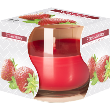 Scented Glass Jar Candle - Strawberry