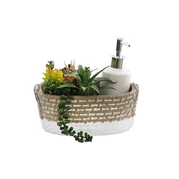 Soap Dispenser Tray With Succulent