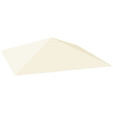 Outsunny 3 X 3(m) Gazebo Canopy Replacement, For 01-0867 - Cream