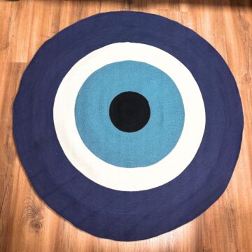 Cotton Rope Evil Eye Rug