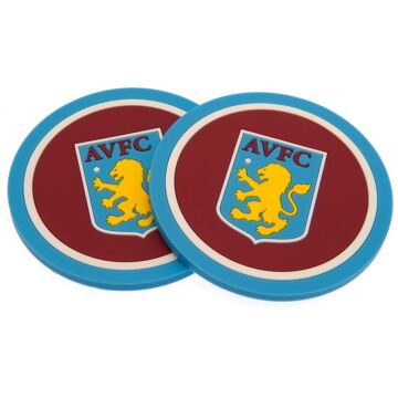 Aston Villa Fc 2pk Coaster Set