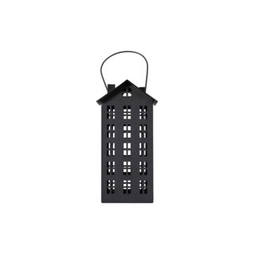 Town House Lantern Black 155x155x305mm