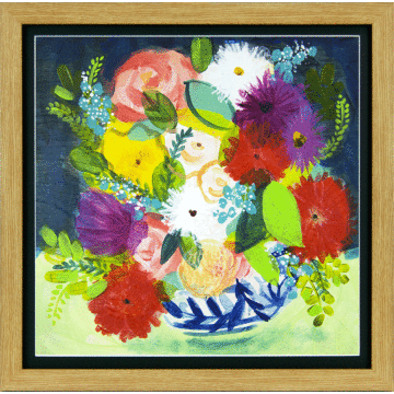 Summer Bouquet Iii By Shelley Hampe - Framed Art