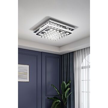 Modern Fancy Crystal Led Flush Mount Ceiling Light