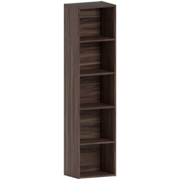 Oxford 5 Tier Cube Bookcase, Walnut