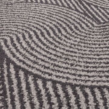 Muse 080x150cm Charcoal Swirl Rug Mu01