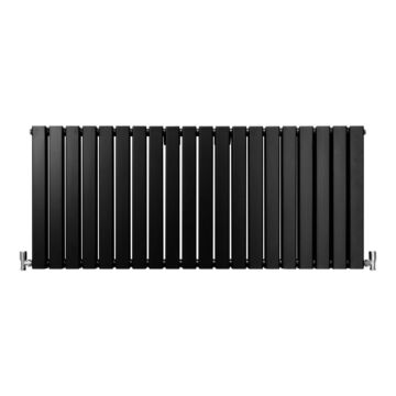 Designer Flat Panel Radiators Matt Black 600mm X 1400mm