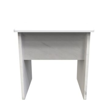 Devon Dressing Table Stool In Marble White