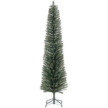 Homcom 7ft Artificial Bare Pencil Christmas Tree - Green