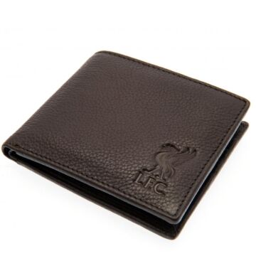 Liverpool Fc Brown Leather Wallet