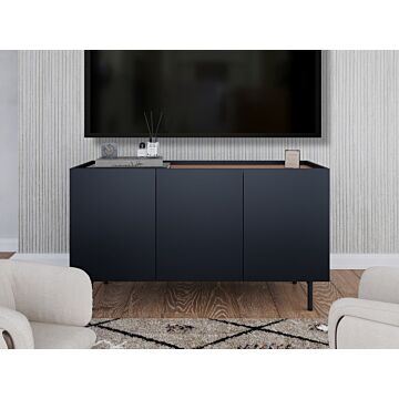 Flair Mino Tv Stand Sideboard Dark Grey And Oak (120x42)