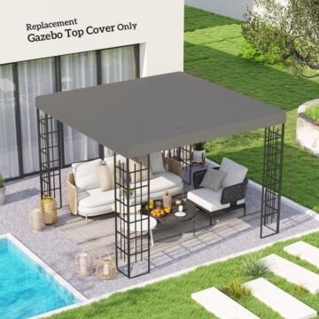 Outsunny 3 X 3(m) Gazebo Frame Replacement - Grey