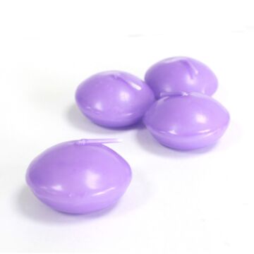 Small Floating Candle - Lilac - Pack Of 10
