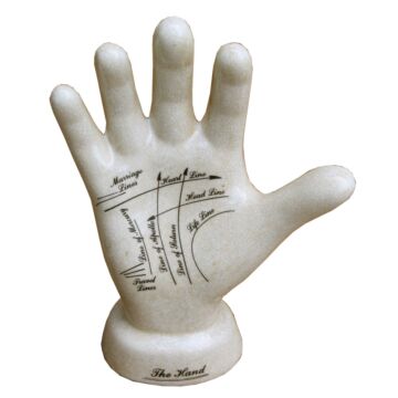 Ceramic Palmistry Hand, 24cm