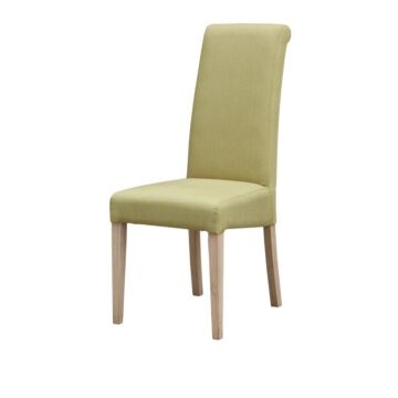 Hanbury Fabric Chair Solid Rubberwood Olive (2s)