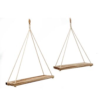 Set Of Two Hanging Wall Shelves