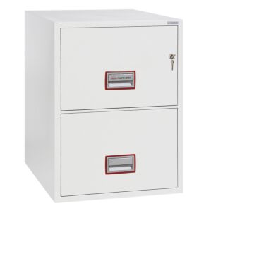 Phoenix World Class Vertical Fire File Fs2272k 2 Drawer Filing Cabinet With Key Lock