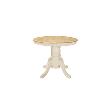 Chatsworth Round Extending Dining Table White