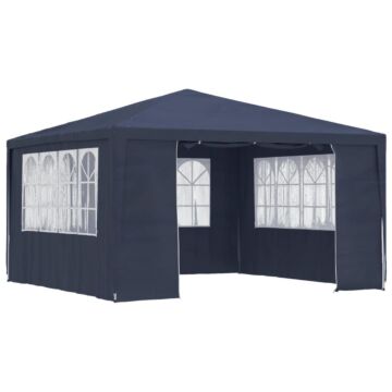 Vidaxl Professional Party Tent With Side Walls 4x4 M Blue 90 G/m?