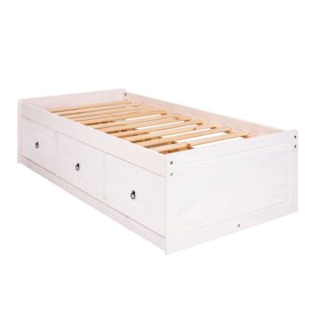 Corona White Single Cabin Bed