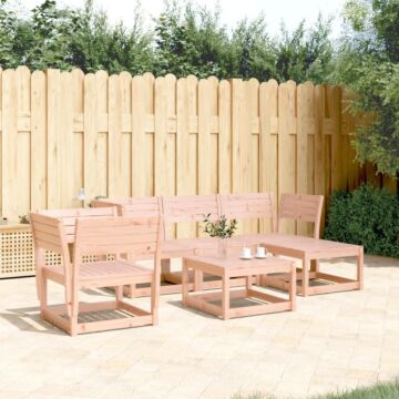 Vidaxl 5 Piece Garden Lounge Set Solid Wood Douglas