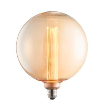 Globe Bulb Amber Glass 200x241mm