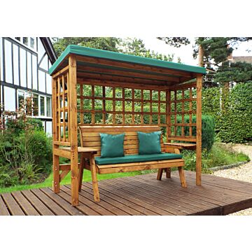 Wentworth Three Seater Arbour - Green