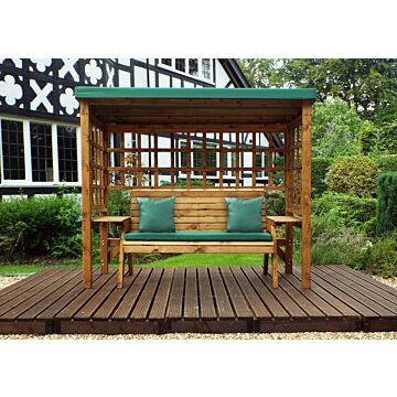 Wentworth Three Seater Arbour - Green
