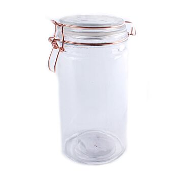 Glass Storage Jar With Copper Wire Fastening