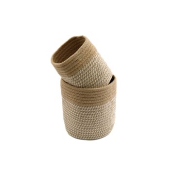 Set Of Two Cotton Rope Baskets