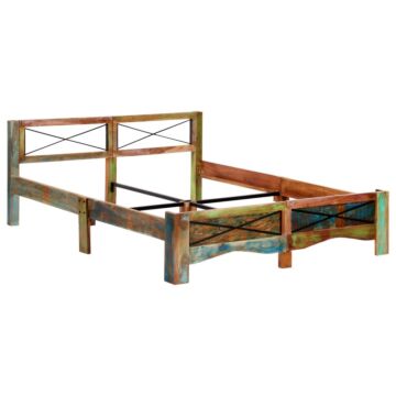 Vidaxl Bed Frame Solid Reclaimed Wood 160x200 Cm