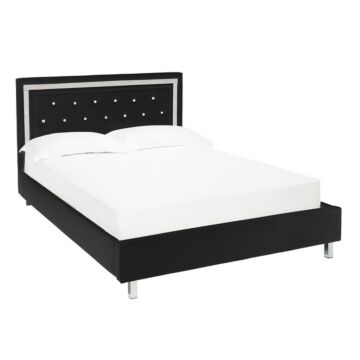 Crystalle 5.0 King Size Bed Black