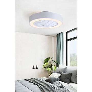 Round Acrylic Led Fan Ceiling Light