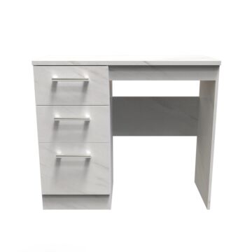 Devon 3 Drawer Vanity In Marble White